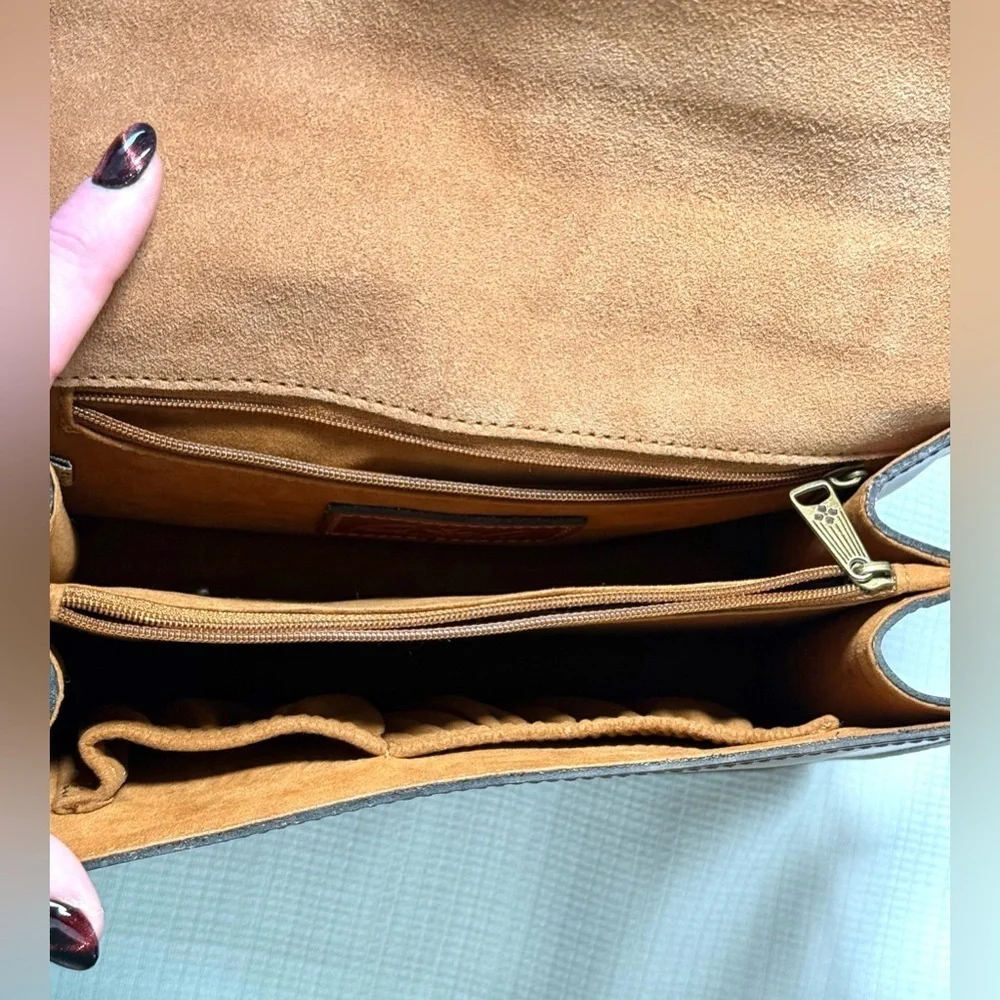 Patricia Nash Porcili Cognac Leather Bag